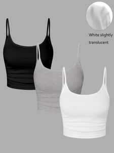 women's solid backless ruched crop cami top, casual sleeveless spaghetti strap top for daily wear, ladies clothes for all seasons, cute tops, tops, lightweight womenswear