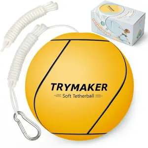 Tetherball, Tether Balls and Rope Set, Replacement Tetherball for Adults Backyard Outdoors
