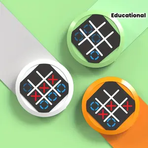 4-in-1 Tic-Tac-Toe Game Console with Portable Board Game System - Multi-Color Options (Orange/White/Green) |   (Low Voltage) |   Travel-Friendly Strategy Game for Kids & Adults |   Handheld Electronic Board Game with Memory & Logic Training |