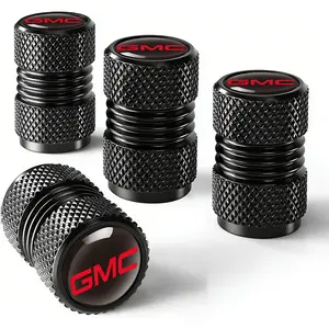 4 pieces for GMC car tire valve stems, tire valve caps, car wheel caps, suitable for medium-, small-sized tires, motorcycles