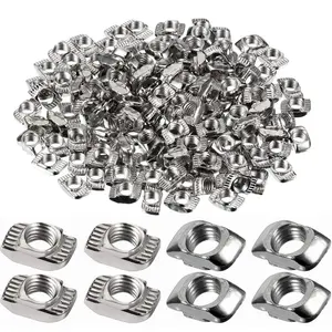 150 count 2020 Series T Slot Nuts, Hammer  Fastener -Plated Carbon Steel Sliding M5 T Nuts for  Profile