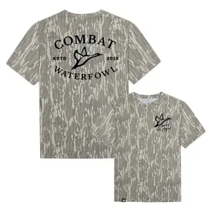 Combat Waterfowll Mossy Oak Original Bottomland Tee,  Combat Waterfowll mossy Camo Heavy Tee, Bottomland Tee Gift For Him, Gift For Dad