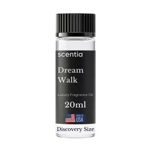 Scentia Dream Walk Scented Fragrance Oil – 5-Star Spa Resort-Inspired Hotel Room Scent, Exotic Fragrance for Aroma Infusion, 20 mL White Tea Cedarwood Amber Blend for Waterless & Cold Air Diffusers