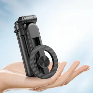 2025 New 4-in-1 Multifunctional Magnetic selfieStick-3600 Rotation, Compact & stylish, withWireless Bluetooth Control, Magnetic PhoneHolder for Selfies/Video Recording/vloggingCompatible with Most Phone Modes, Extendable