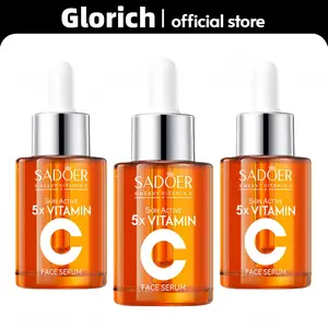 [BUY 1 GET 2 FREE] 5x Vitamin C Face Serum Korean Vitamin C Face TonerSerum 5 En 1 Moisturizing & Nourishing Serum 30ml for Comprehensive Skincare 3PCS