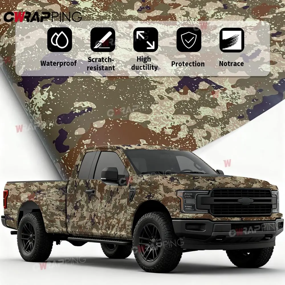Vinyl Wrap Trunk for Motorcycle Dome Stickers for Motorcycles Self-Adhesive Stickers on Car Camouflage Printed Bike Helmet Decal