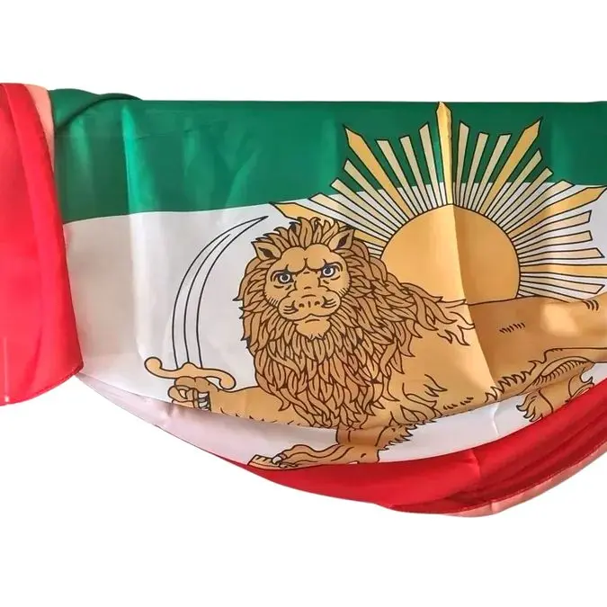 Silk feel scarf Shiro Khorshid Flag IRAN دستمال گردن شیرو خورشید