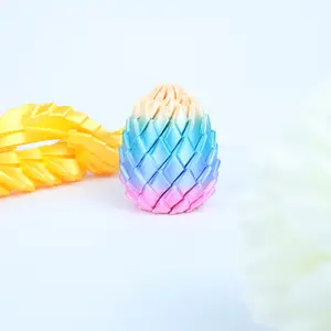 Twisty Fidget Egg Dragon Eggs Slime Stress Ball Toys, 3D Printed Desk Toy Fidget Spinner Gadget, Fun Easter Egg Basket Stuffers, Cool Birthday Gifts & Party Favors for Kids Girls Boys, Anxiety Relief Sensory Toy for Home School Office