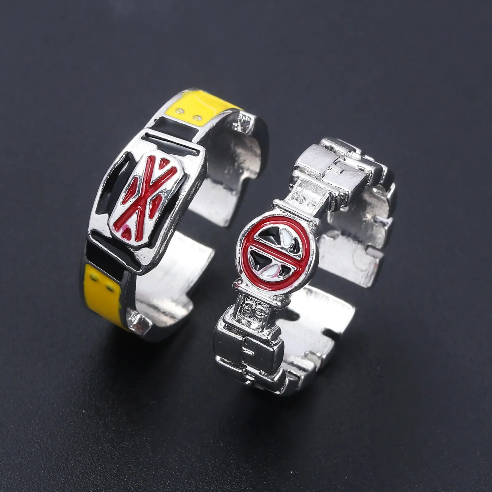 Deadpool/Wolverine ring, same design; movie merchandise; vintage metal open ring; unisex fashion statement jewelry; cosplay gift
