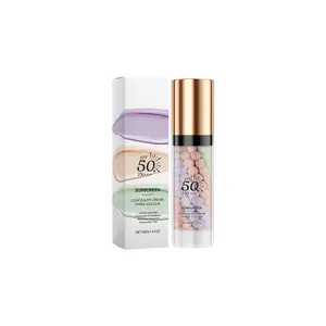 3-in-1 Color-Correcting Primer SPF50+ - Concealing & Brightening Base Sunscreen