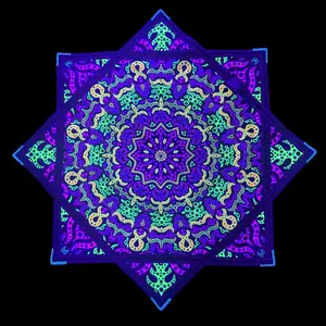 Mandala Flow Star - Double-Sided (UV Reactive)