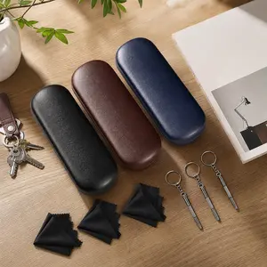 3Pcs Hard Shell Glasses Case with Cleaning Cloth and Screwdriver , Eye Glass Carry Case for Men Women,Eyeglass Sunglasses Cases - Home Improvement.