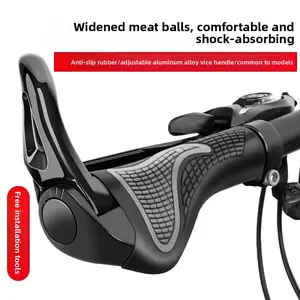 Bicycle Handlebar Cover Universal Rubber Silicone Mountain Bike Pair Handle Gloves Horns Bicycle Handle Grip Cover Accessories