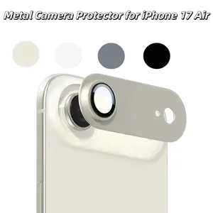 iPhone 17 Air Camera Lens Protector Case, Full Body Armor Film, HD Tempered Glass, Durable Metal Frame, Scratch-Resistant Cover