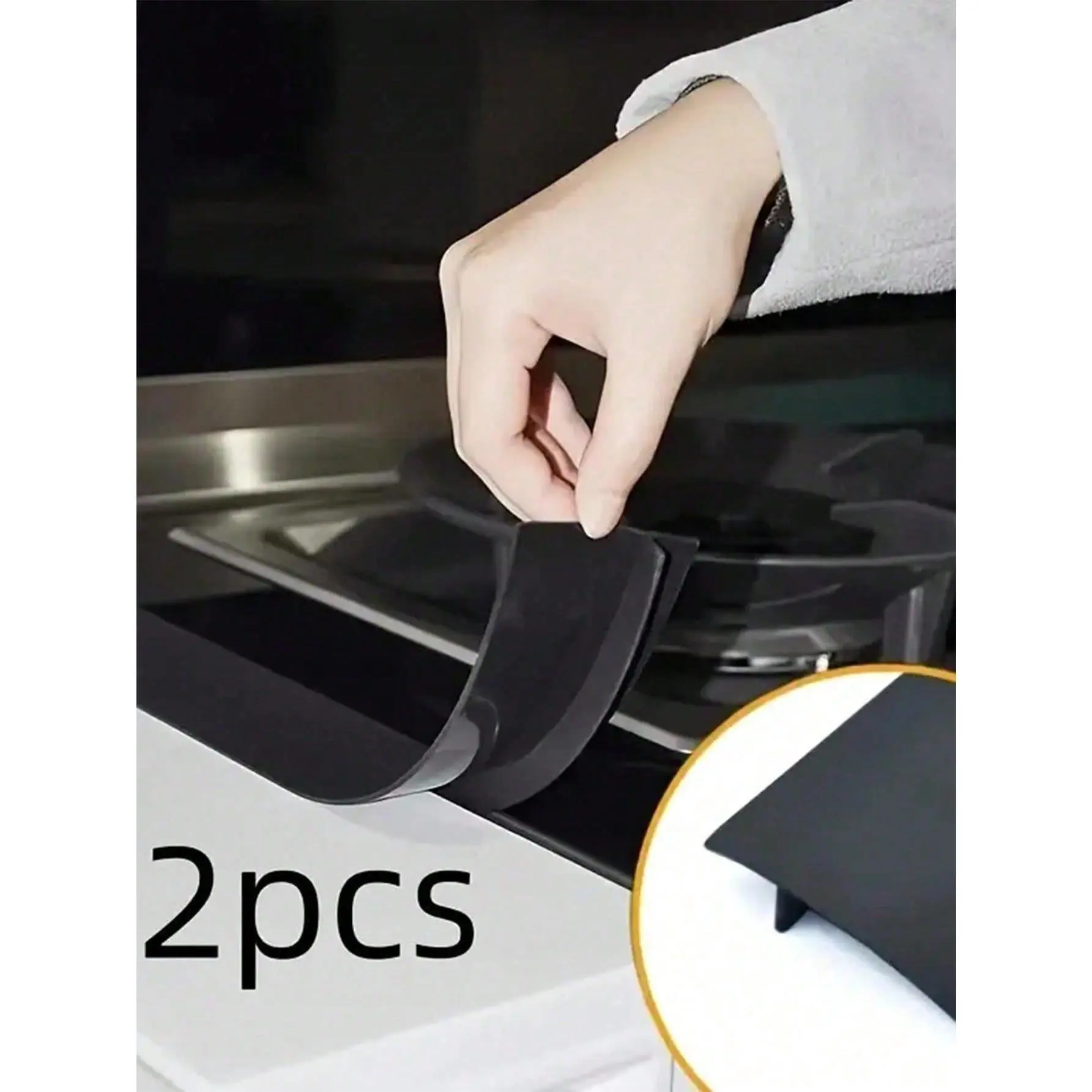 2pcs T-Shaped Stove Top High Temperature Resistant Gap Strips Silicone Filling Strips Silicone Sealing Strips Waterproof Oilproof Dustproof Insert Strips Silicone ,Glue Kitchen Gap Cover - Heat Resistant, Stain Resistant - Keeping Countertops Clean