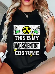 100% Cotton Retro This Is My Mad Scientist Costume Adult Youth T-Shirt
