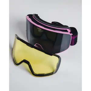 Outlander Magnetic SXS Goggles - Black & Pink