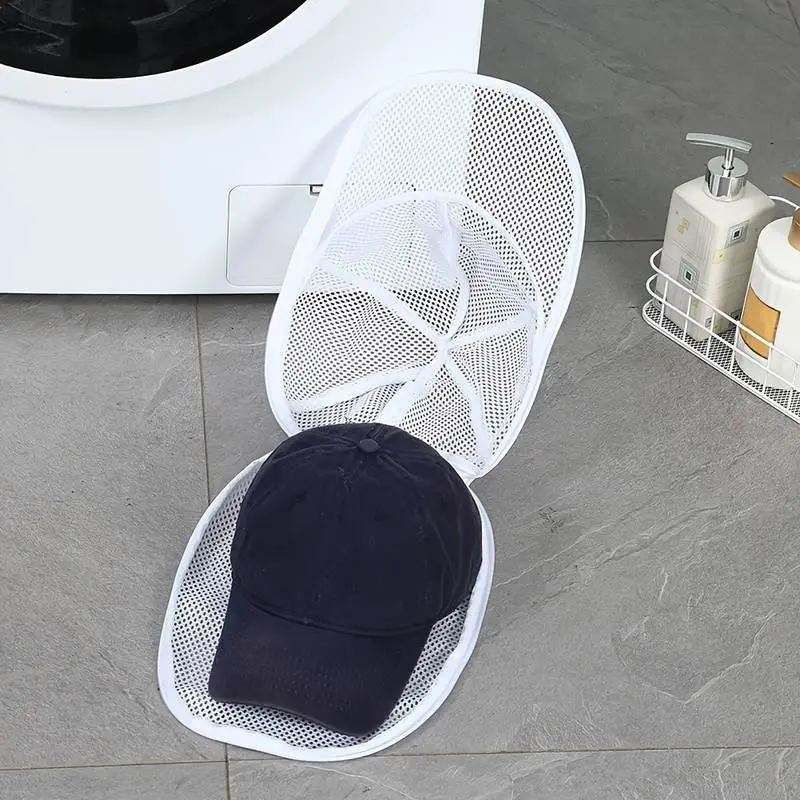 Washing Machine Hat Cleaning Rack, Universal Adult Baseball Cap Cleaner, Baseball Cap Washer, Protective Hat Washing Cage, Durable Design, Washable