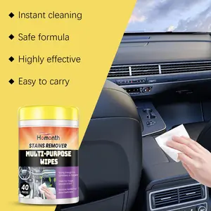 Car Interior Cleaning Wipes For Quick Stain Removal Refurbishment And Maintenance Of Car Interior Portable Wipes