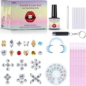 DR.Seya Tooth Gem Kit, DIY Teeth Jewelry Kit with 120 Crystal, Shiny Tooth Gems for Sparkle Smile| Safe & Easy Application