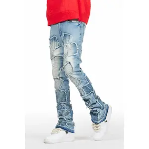 Gawel Blue Stacked Flare Jean