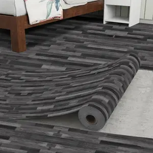 Self Adhesive Durable PVC Floor Tiles - Non Slip, Anti-Slip, Cut to Fit with Scissors, Waterproof Decorative Floor Stickers for Kitchen, Bathroom Home Decor