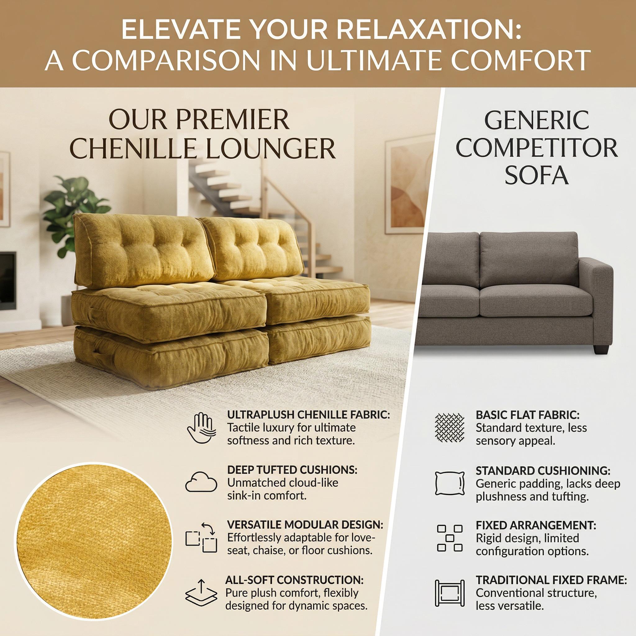 Small folding sofa bed, modern minimalist art living room sofa, can be combined in multiple ways; Cloud corduroy soft and comfortable fabric boneless compression sofa