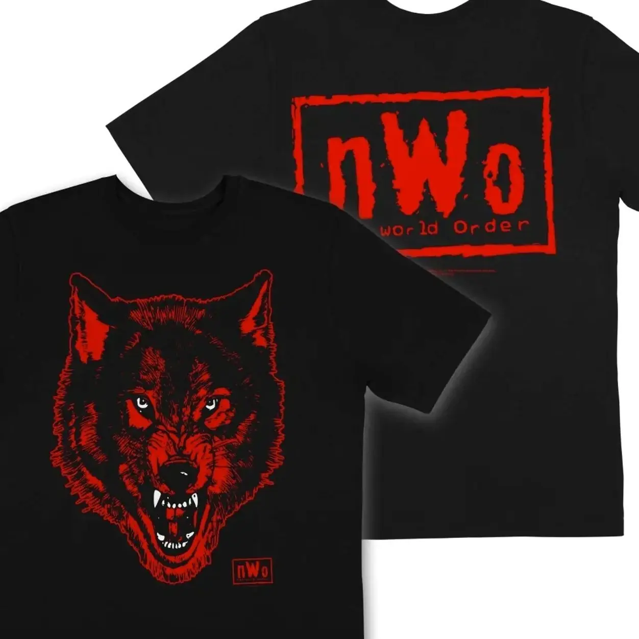 NWT nWo Wolfpack New World Order WCW Retro Logo Wrestling WWE WWF Shirt S-5XL GMZ
