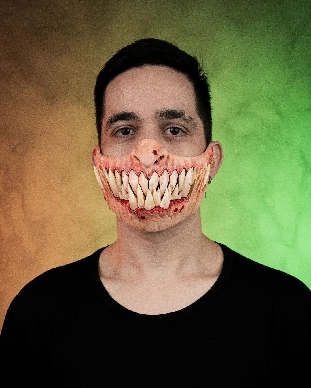 Savage Smile Halloween Mask - 3D Printed PETG Costume Accessory - Hand-Painted