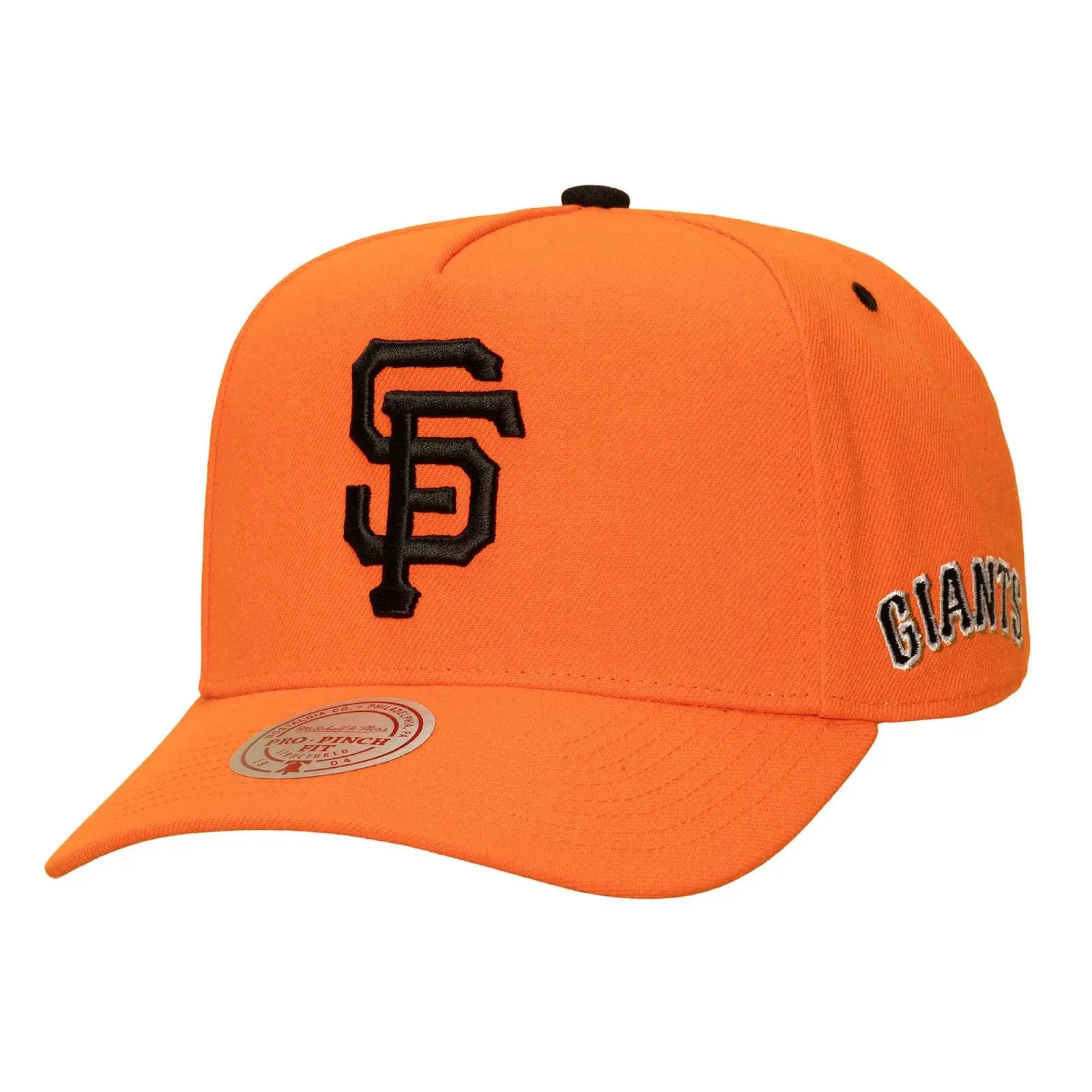 San Francisco Giants Orange Legendary Home Pro Pinch Snapback Hat MLB Throwback Cap Adjustable Fan Gear Mitchell & Ness