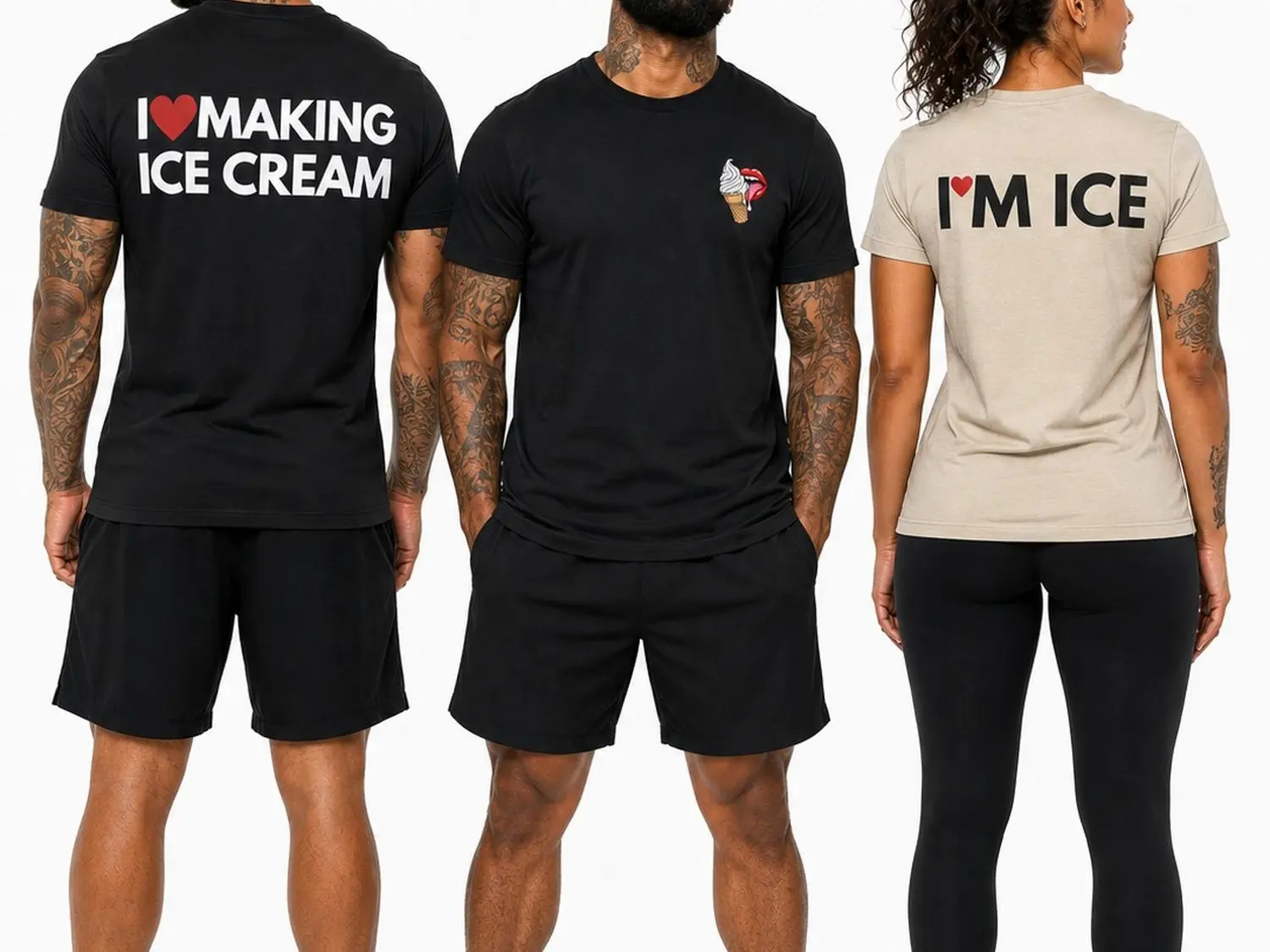 I Love Making Ice Cream and I'm Ice Matching Summertime Shirts, Dual sided, Funny Matching Couple Shirts Humor Couple Shirts Boyfriend Girlfriend Matching Shirts Humor Graphic Tee Funny Couple Gift... Tshirt Soft Top