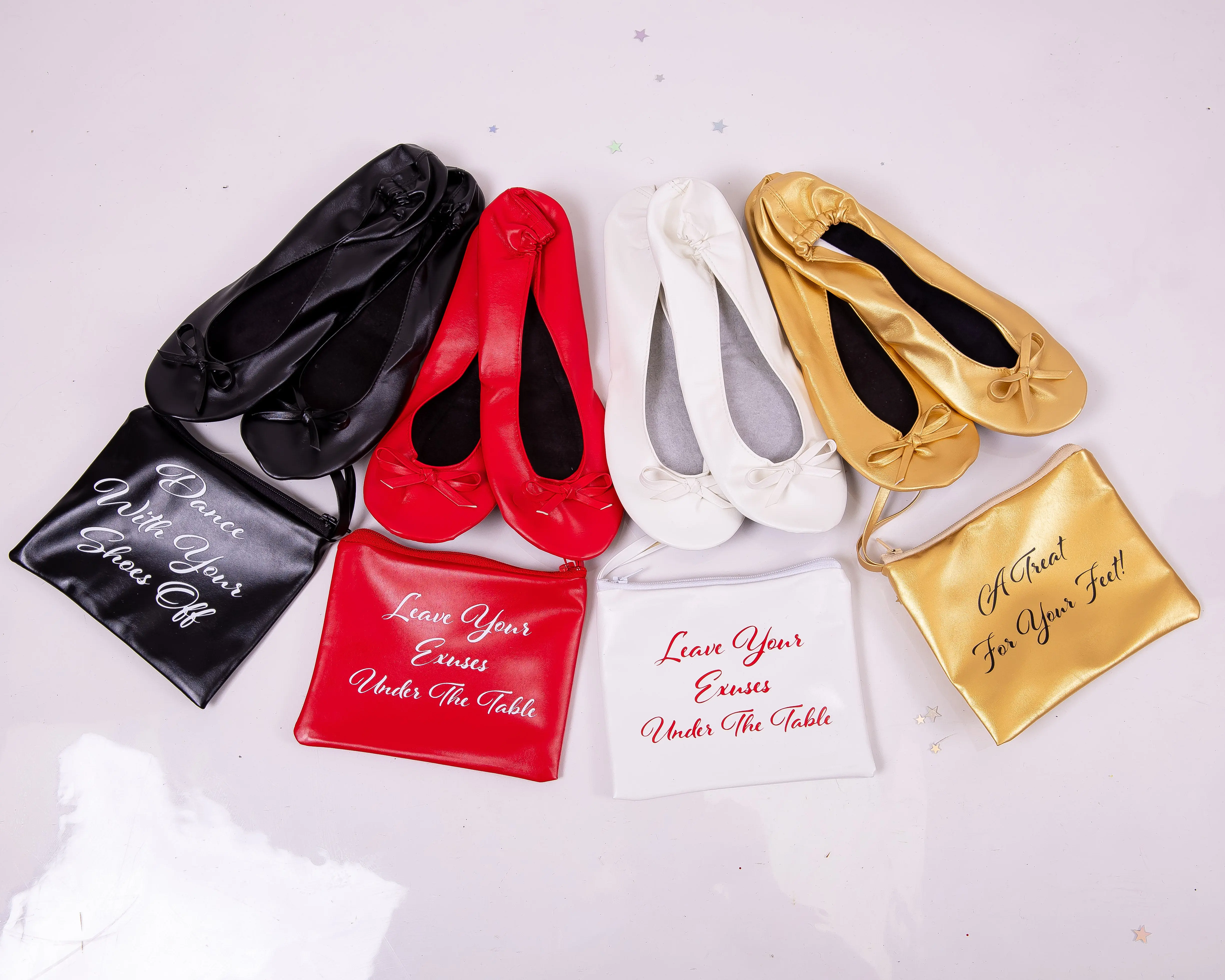 Foldable Ballet Flats / Dancing Flats for Wedding Guests