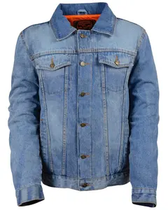 Milwaukee Leather Men's Performance Traditional Denim Jacket - Blk