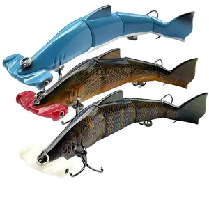 More Bites Lifelike Swimbait - Dyneema-Jointed Segmented Wiggling Noisy