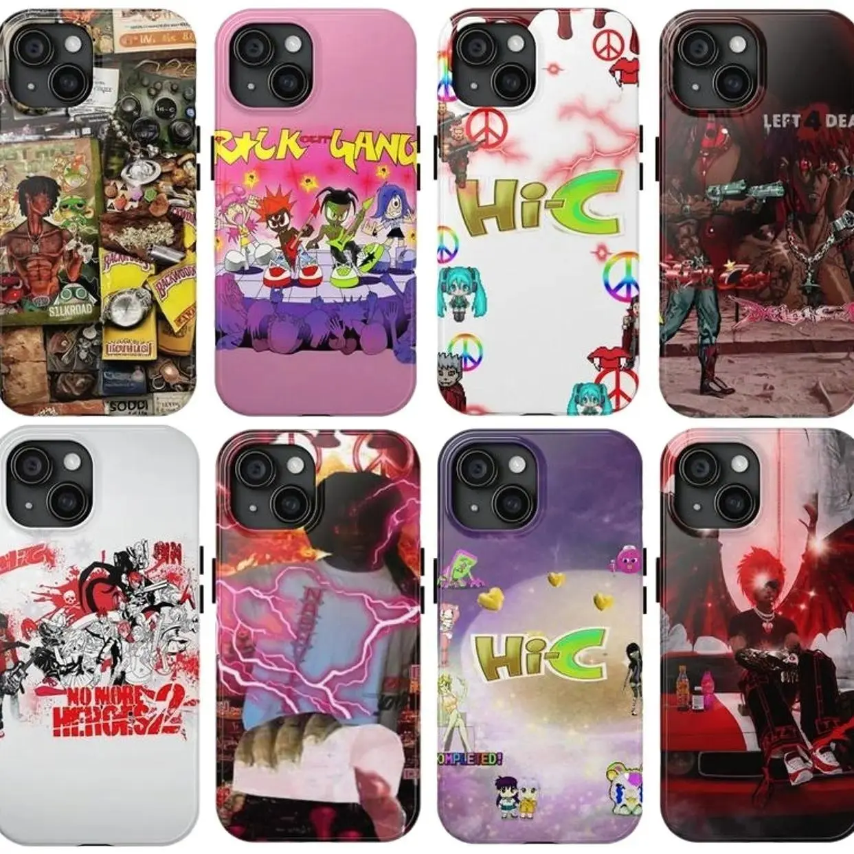 Hi-C Rapper Phone Case, underground rapper phone case, compatible with iPhone 17/16/15/14/13/12/11 Pro Max/Plus and Samsung Galaxy S23FE/22/23/24/25.
