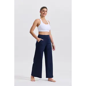 Women's Yoga Pants with Pockets for Women Bootcut Wide Leg Pants for Women High Waisted Workout Pants