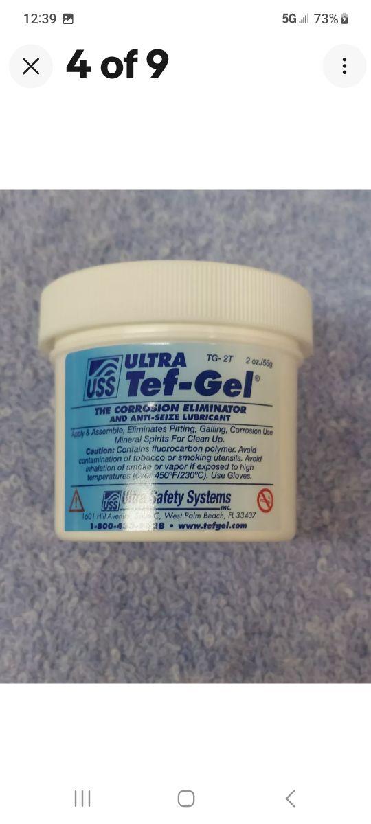 TG-02 Ultra Tef-Gel   Corrosion Eliminator And Anti-Seize Lubrican 2oz Tub