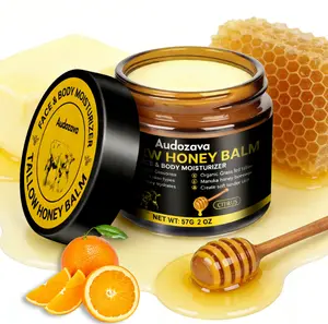 Tallow Honey Balm - Organic Grass-Fed Tallow & Honey Blend, Deeply Hydrates Dry Skin, Soothes Irritation, Non-Greasy Formula, Suitable for Face & Body, Ideal for Daily Moisturizing Care.