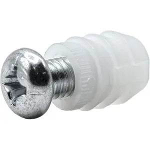 Plastic Sleeve and Screw Compatible with IKEA Part 102267 & 105163 (Pack of 2)