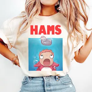 Vintage Ponyo Hams Shirt, Sweatshirt, Hoodie, Studio Ghibli Shirt, Ponyo Shirt, Hayao Miyazaki Shirt, Studio Ghibli Gift Shirt
