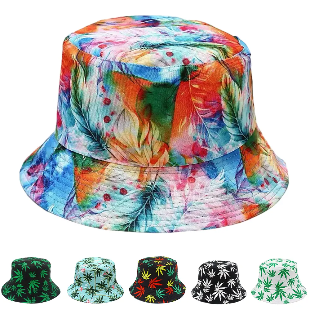Unisex 2-Pcs Polyester Outdoor Headwear, Cool Matching Beach Sun Hats for Men & Women Summer Travel Fisherman Cap, Beach Sun Hat, Matching Hats