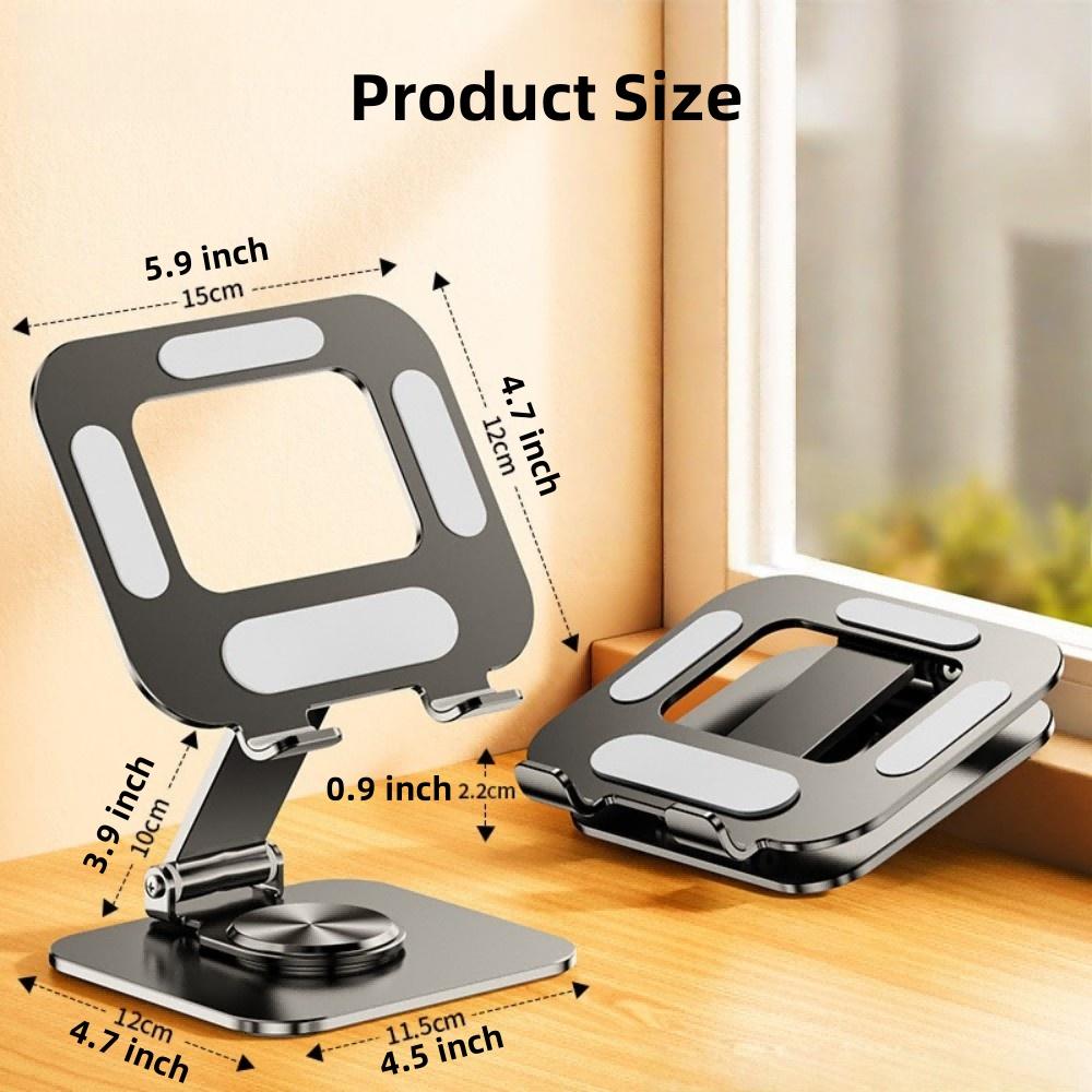 360° Rotation Desk Tablet Mount, Thermal Design for Portable Monitor, Aluminum Alloy Adjustable Phone Stand Holder, Universal Fits for iPhone,for iPad Pro 11/10.5/9.7 iPad Mini 4/3/2/1 iPad Air 5/4/3/2,for Samsung Galaxy Tab Series, For Lenovo Tab Series