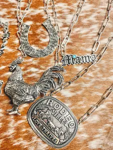 Mega Link Western Paperclip Necklaces