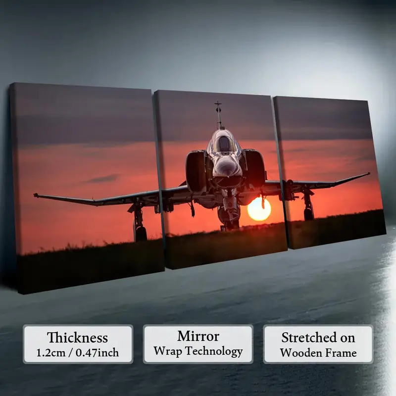 Afterburner Sunset Triptych — view 3