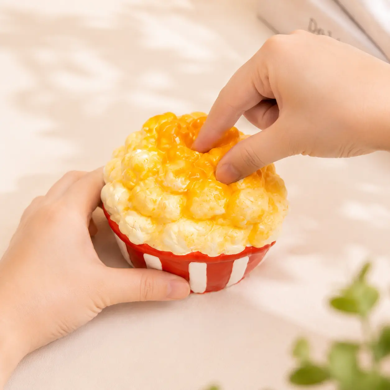 Popcorn Squishy - Handmade Silicone Stress Relief Squishy Fidget Toy for Kids - 280g Weight - Cute Design - Versatile Play Gift, Handmade Squishy, Stress Relief Squishies