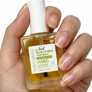 LOVCARRIE 17ml Keratina Nail Strengthener Oil, Nail Hardener, To Get Strong Hard Nail Shield, Strengthens the Uneven, Weak,Damaged Nails, Enhance Nails in One Week, Nail Care Nourish Oil, Alcohol free, Natural Quick Dry. Nail Art Polish Gel, Holiday Gift