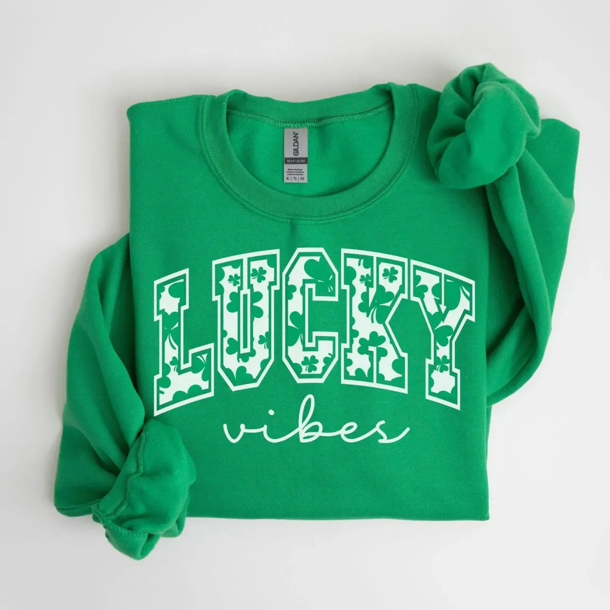Retro St Patricks Day Sweatshirt, Lucky Vibes Shamrock Sweater, Women’s Green Irish Pullover, Funny Shenanigans Crewneck, Four Leaf Clover St Pattys Top
