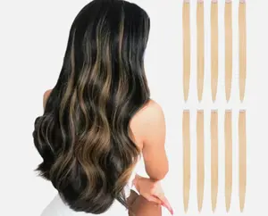 Blonde Clip-In Hair Extensions for Kids, 22 Inch, 10 Piece Pack