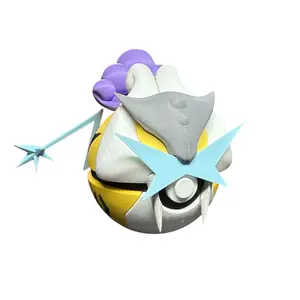 Raikou - Inspired 3D Printed Poke Ball Collectible