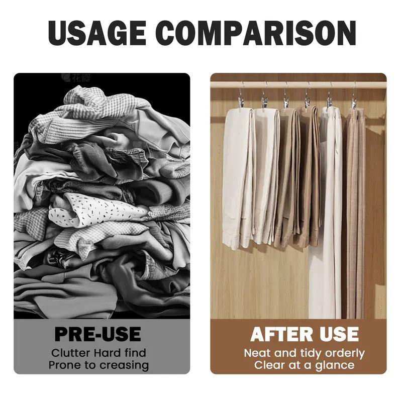 10 Counts Hangers Clips Anti-Rust Metal Hanging Hook Clips for Indoor/Outdoor Drying Durable Lightweight Organiser 360° Rotate Design Space Saving